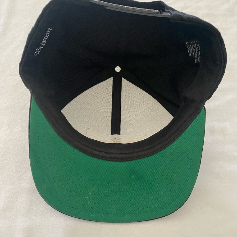 Brixton Black Flat Bill Rim Adjustable Hat - Picture 3 of 6